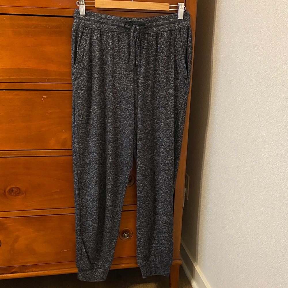 Quince Charcoal Brushed Knit Lounge Jogger